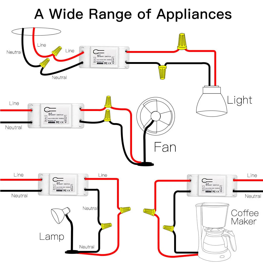 Smart Wifi Switch Light Interruptor wifi 220V Alexa Compatible Google Home Intelligent Home Automation Modules