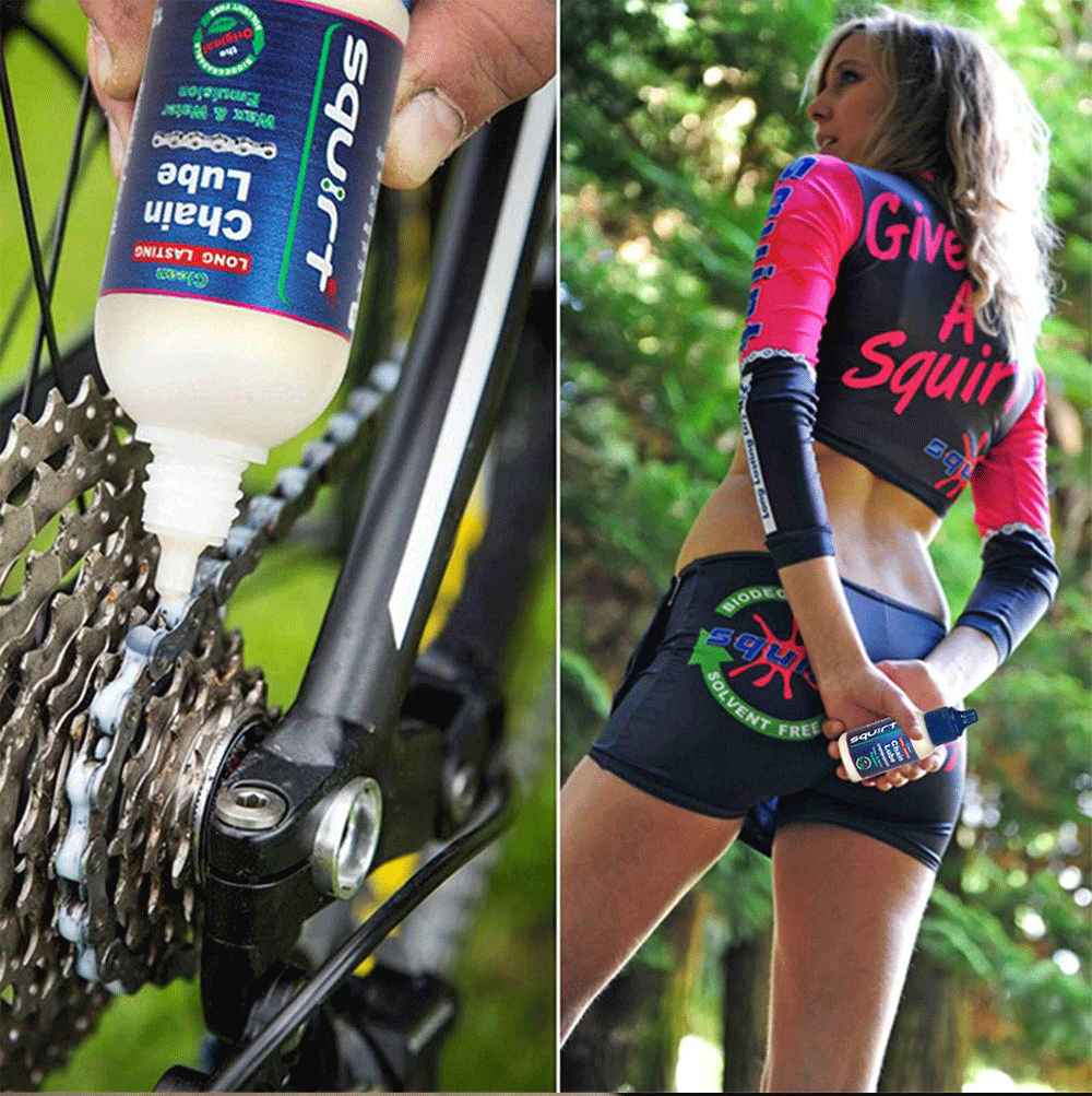 Squirt 120ML Waxy Bicycle Chain Lube – Long-Lasting Dry Chain Maintenance Oil for MTB & Road Bikes