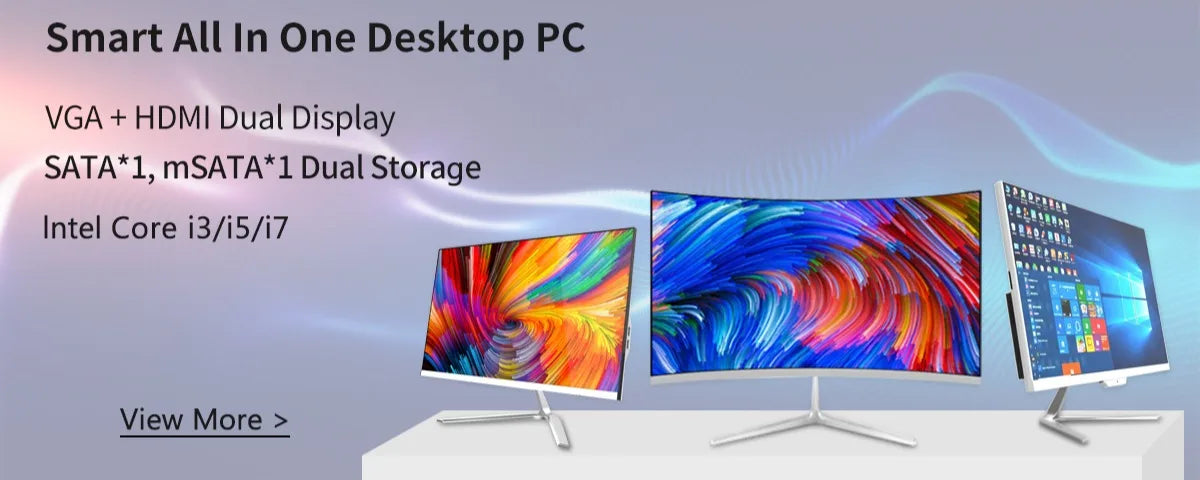 22 inch Office Win10 system All in one PC CPU I3 I5 I7 I9 DDR3 DDR4 RAM touchscreen all in one SSD HDD AIO desktop computer game