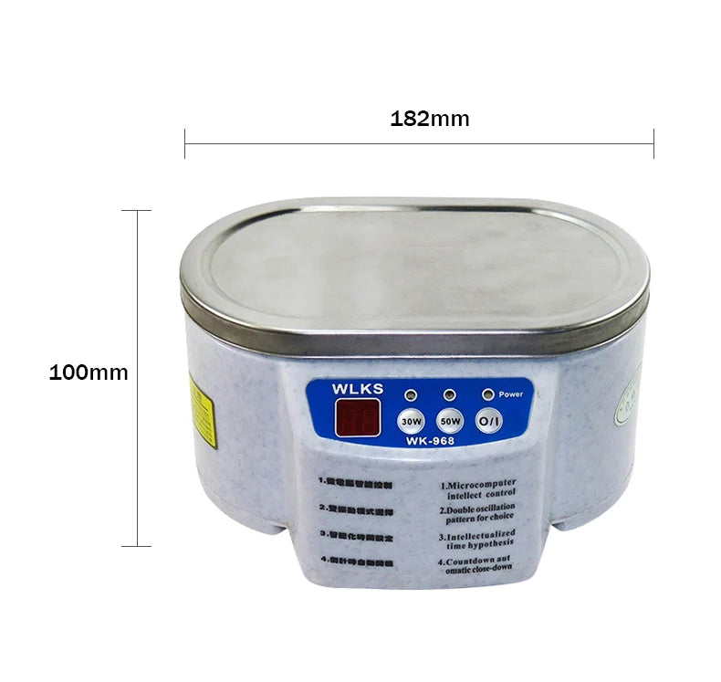Digital Ultrasonic Cleaner Bath For Jewelry Parts Glasses Manicure Stones Cutters Dental Razor Ultrasound Cleaner Machine