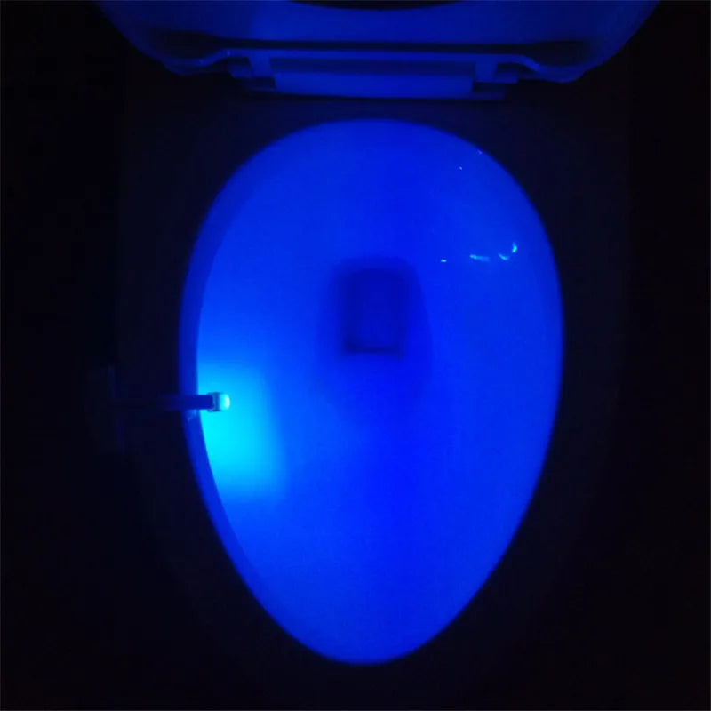 16/8 Color Backlight for Toilet Bowl WC Toilet Seat Lights with Motion Sensor Smart Bathroom Toilet Night Light LED Toilet Light