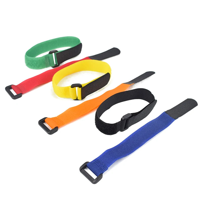 5PCS Bicycle Handlebar Strap Holder - Universal Nylon Tie Straps for Flashlight & Accessory Attachmen