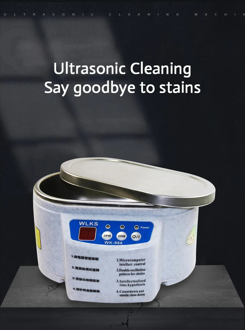 Digital Ultrasonic Cleaner Bath For Jewelry Parts Glasses Manicure Stones Cutters Dental Razor Ultrasound Cleaner Machine