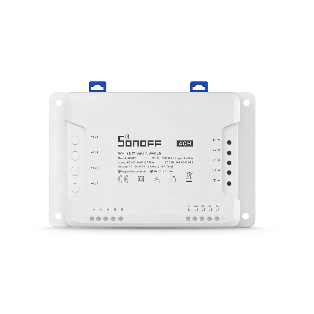 Itead SONOFF 4CH R3 Wifi Wireless Remote Control Relay Module Switch 4 Gang Channel Light Timer Switch Smart Home Automation