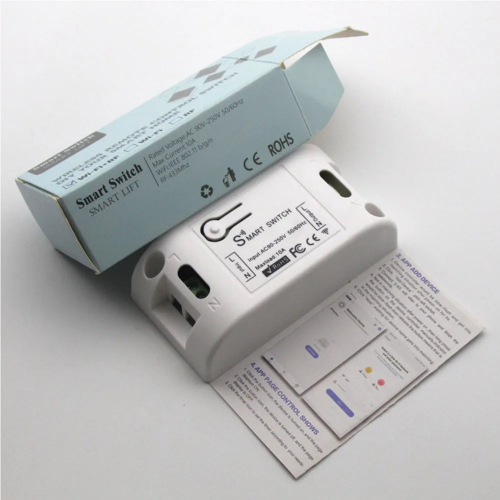 Smart Wifi Switch Light Interruptor wifi 220V Alexa Compatible Google Home Intelligent Home Automation Modules