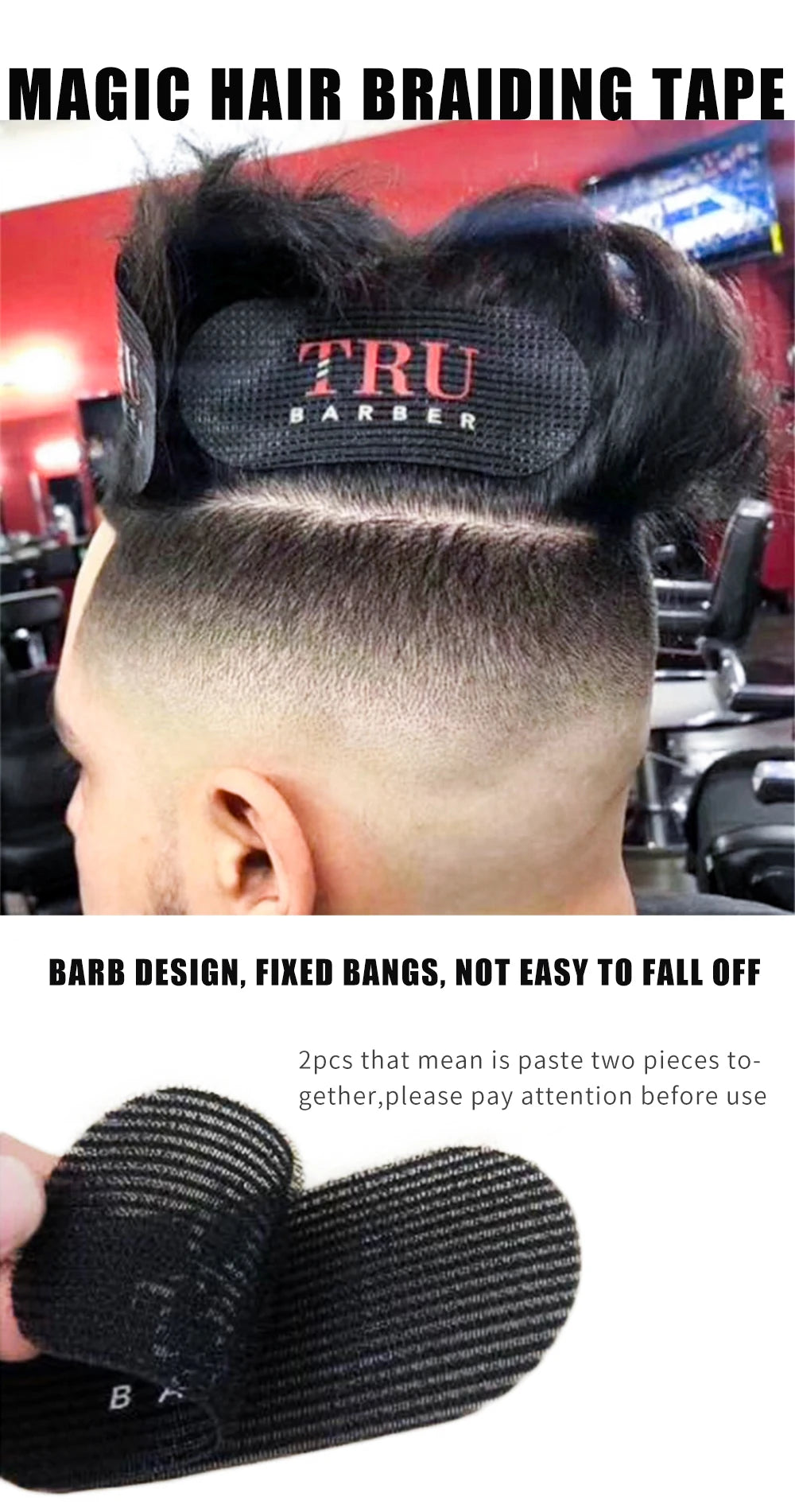 Bousiale 2/4/6Pcs Professional Barber Hair Gripper – Reusable Nylon Hair Holder for Barbershop, Salon Styling Accessory