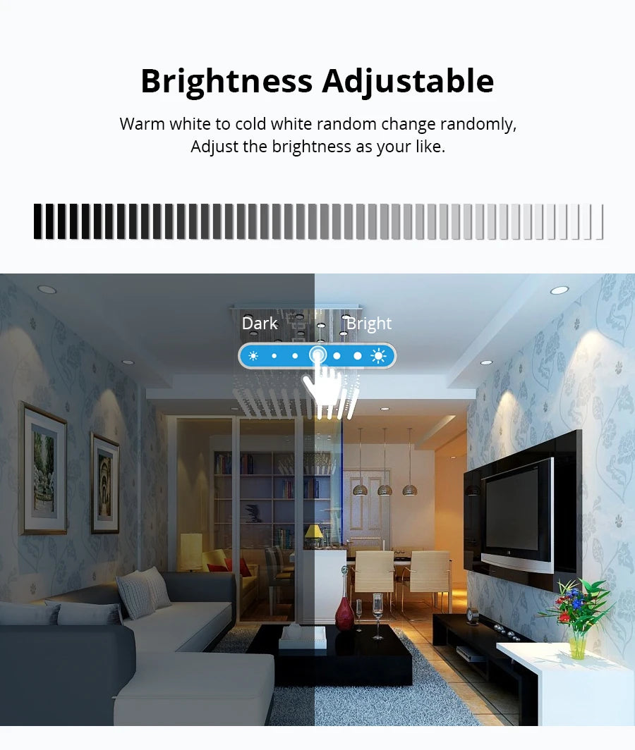 Zemismart 2.5 Inch 7W WiFi RGBCW Led Downlight  Voice Control Alexa Google Home Assistant Home Automation Work with Tuya