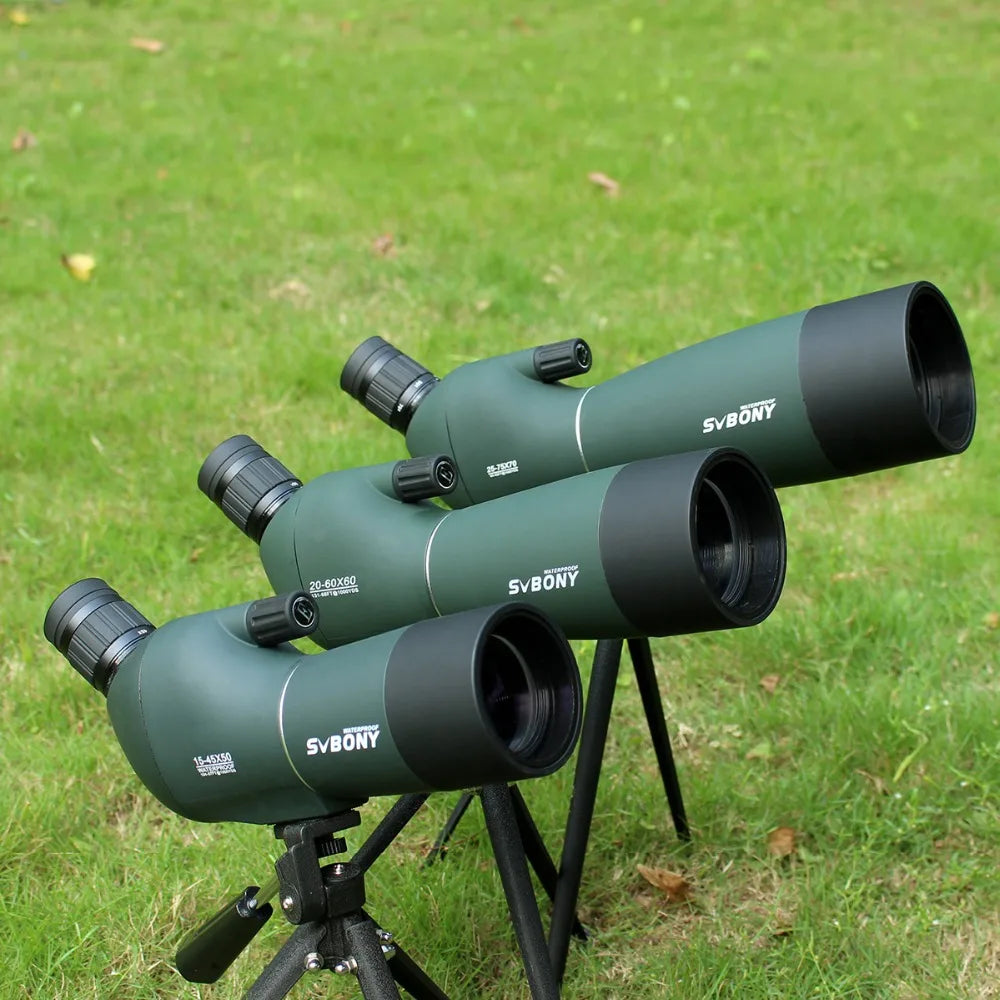 SVBONY SV28 Spotting Scope – 50/60/70/80mm Waterproof Zoom Telescope with PORRO Prism, Long-Range for Shooting, Camping, and Wildlife Viewing