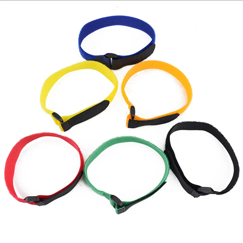 5PCS Bicycle Handlebar Strap Holder - Universal Nylon Tie Straps for Flashlight & Accessory Attachmen