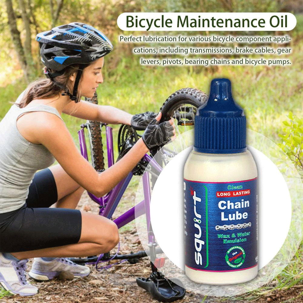 Squirt 120ML Waxy Bicycle Chain Lube – Long-Lasting Dry Chain Maintenance Oil for MTB & Road Bikes