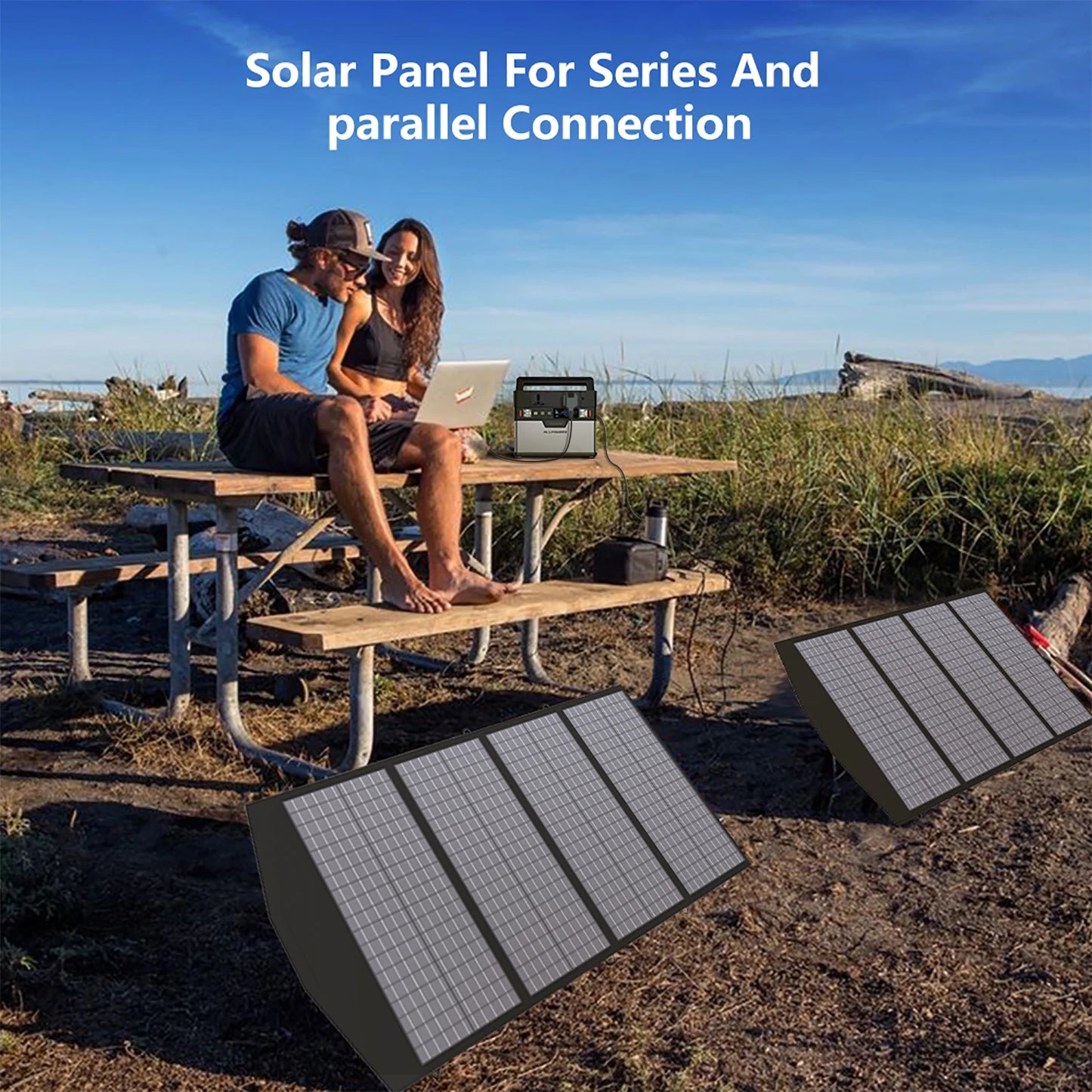 ALLPOWERS Portable Foldable Solar Panel Charger - 400W / 200W / 140W / 100W / 60W Waterproof Solar Charger for Camping, RVs, Garden, and Roof Use