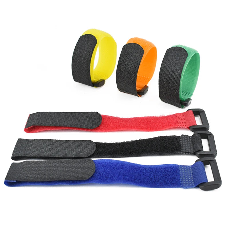 5PCS Bicycle Handlebar Strap Holder - Universal Nylon Tie Straps for Flashlight & Accessory Attachmen