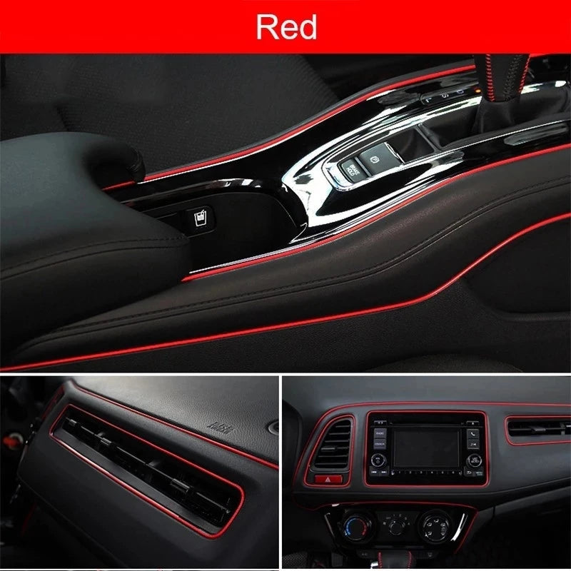 Universal Flexible Car Moulding Trim Strips - 1M/3M/5M Decorative Interior Dashboard and Door Styling