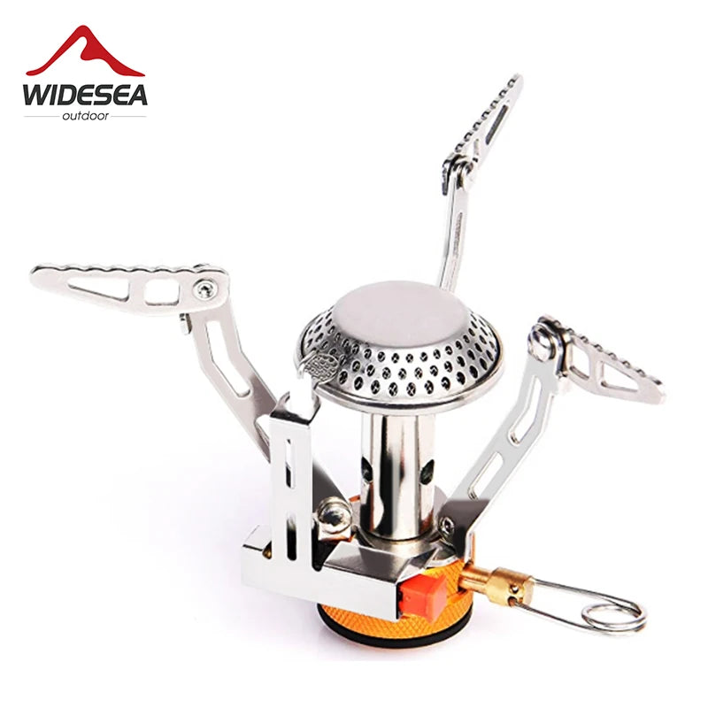 Widesea Foldable Camping Gas Stove and Heater - One-Piece Outdoor Burner for Picnics, Survival, and Kitchen Equipment