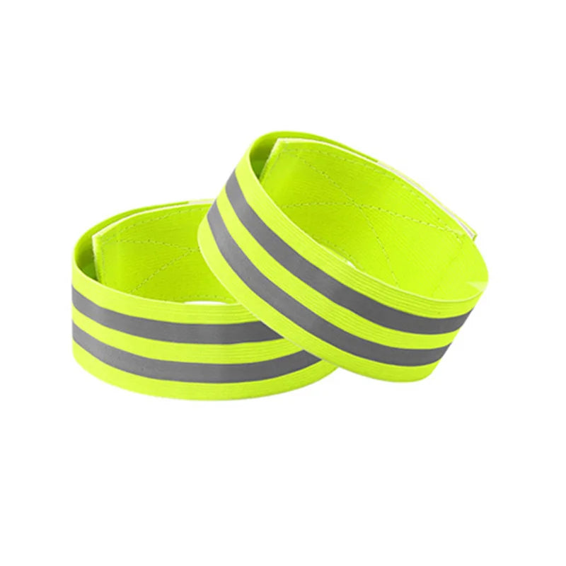 2PCS LED Reflective Armbands - Safety Light Bands for Wrist, Ankle, or Leg for Running & Night Cycling