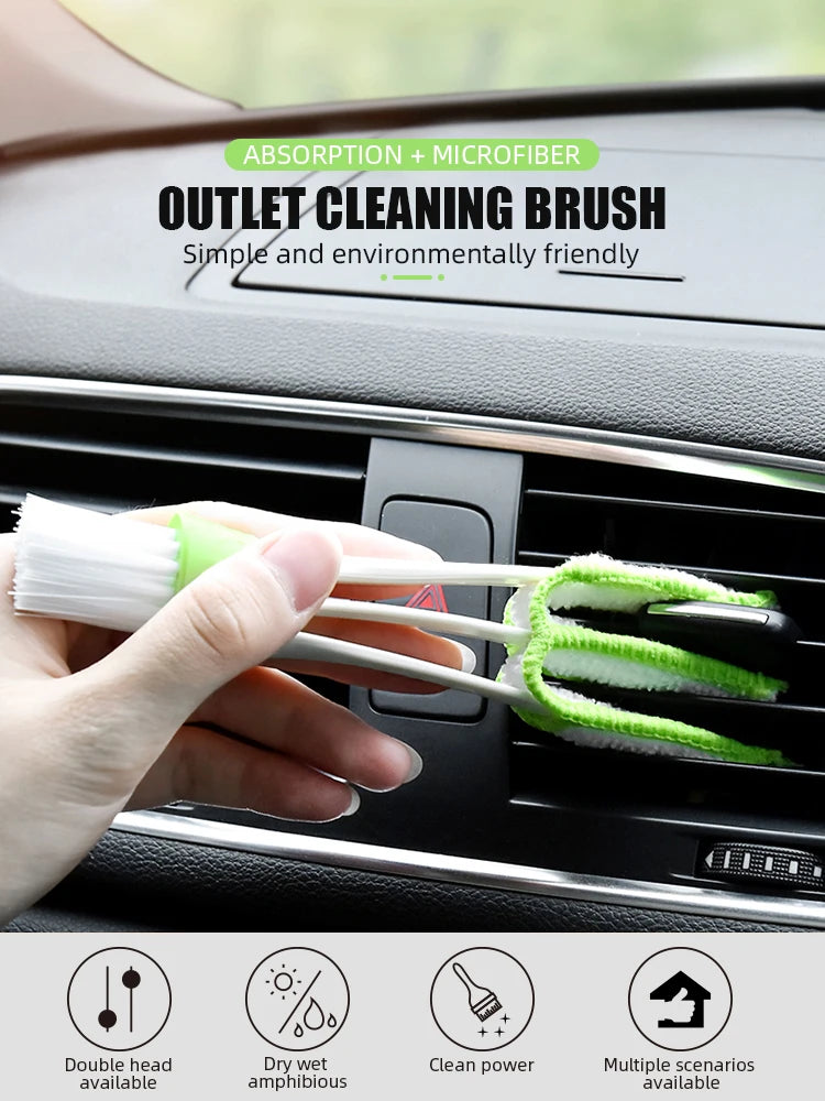 1PC Car Cleaning Brush - Detailing Accessories for Volkswagen Golf, Passat, Tiguan, Jetta, Polo, and More