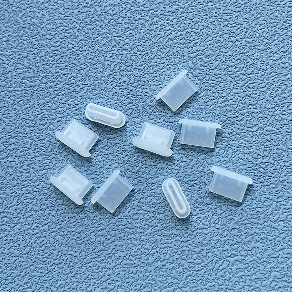 10/30/50PCS Type-C Silicone Dust Plugs | USB-C Charging Port Protectors for Samsung, Xiaomi, Huawei – Anti-Dust Caps