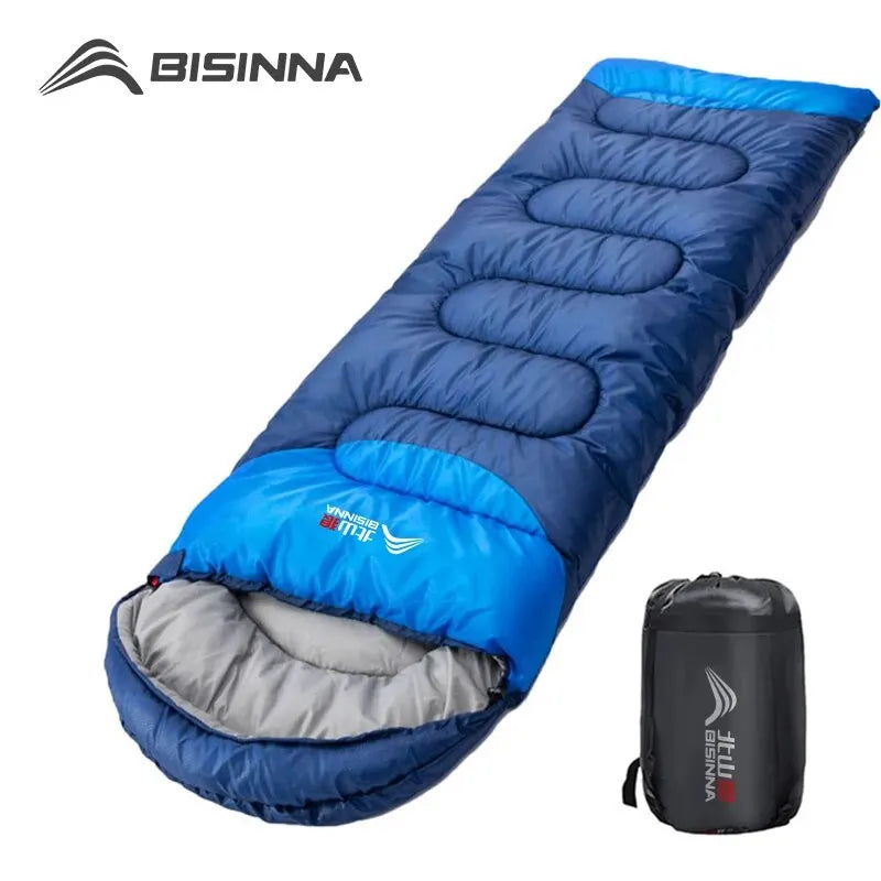 BISINNA Ultralight Waterproof Camping Sleeping Bag - Winter Warm Envelope Design for Backpacking, Hiking, and Outdoor Travel