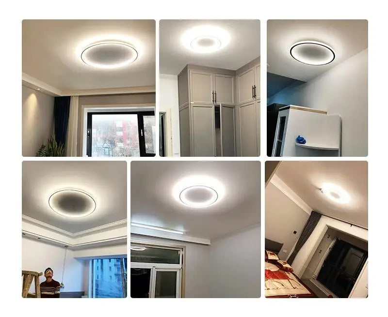 LIMIT LIGHT Modern LED Ceiling Lamp – Ultra-Thin Dimmable Circular Light with Remote Control for Living Room, Bedroom, Balcony, and Aisle