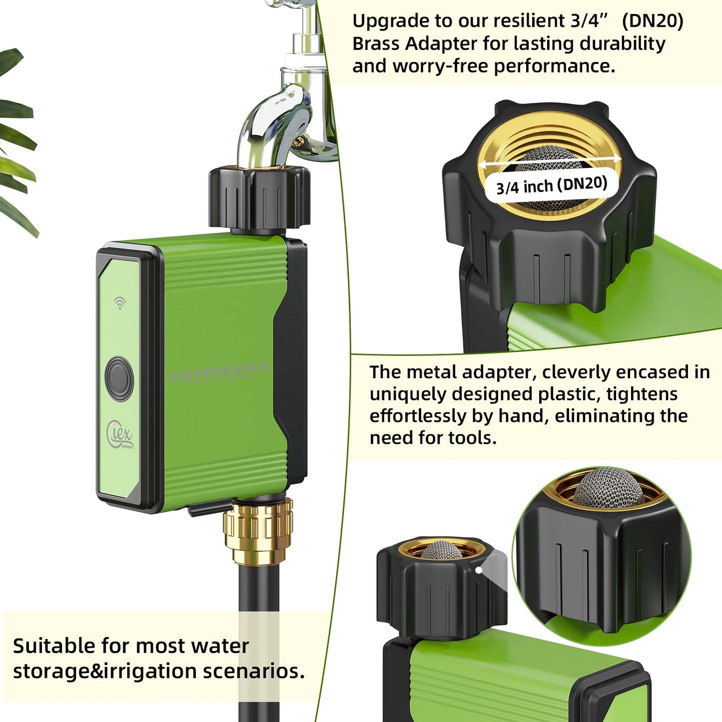 2024 NEW ZIGBEE WiFi Smart Garden Watering Timer - TUYA-Enabled Sprinkler and Drip Irrigation System with Built-in Water Flow Recorder