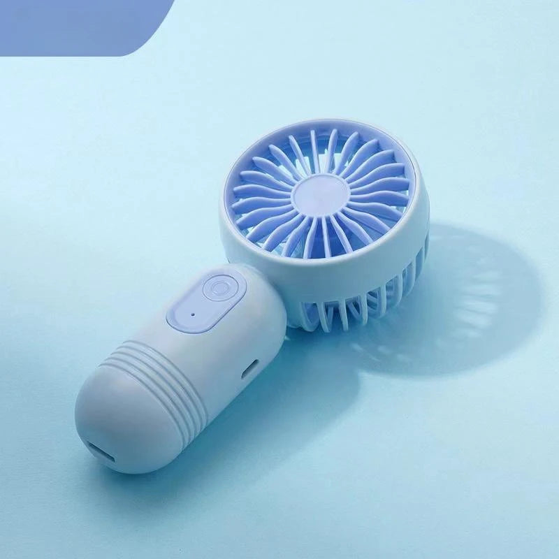 USB Rechargeable Mini Portable Fan - 3-Speed Lightweight Handheld Fan for Office, Travel, Camping, and Outdoor Use