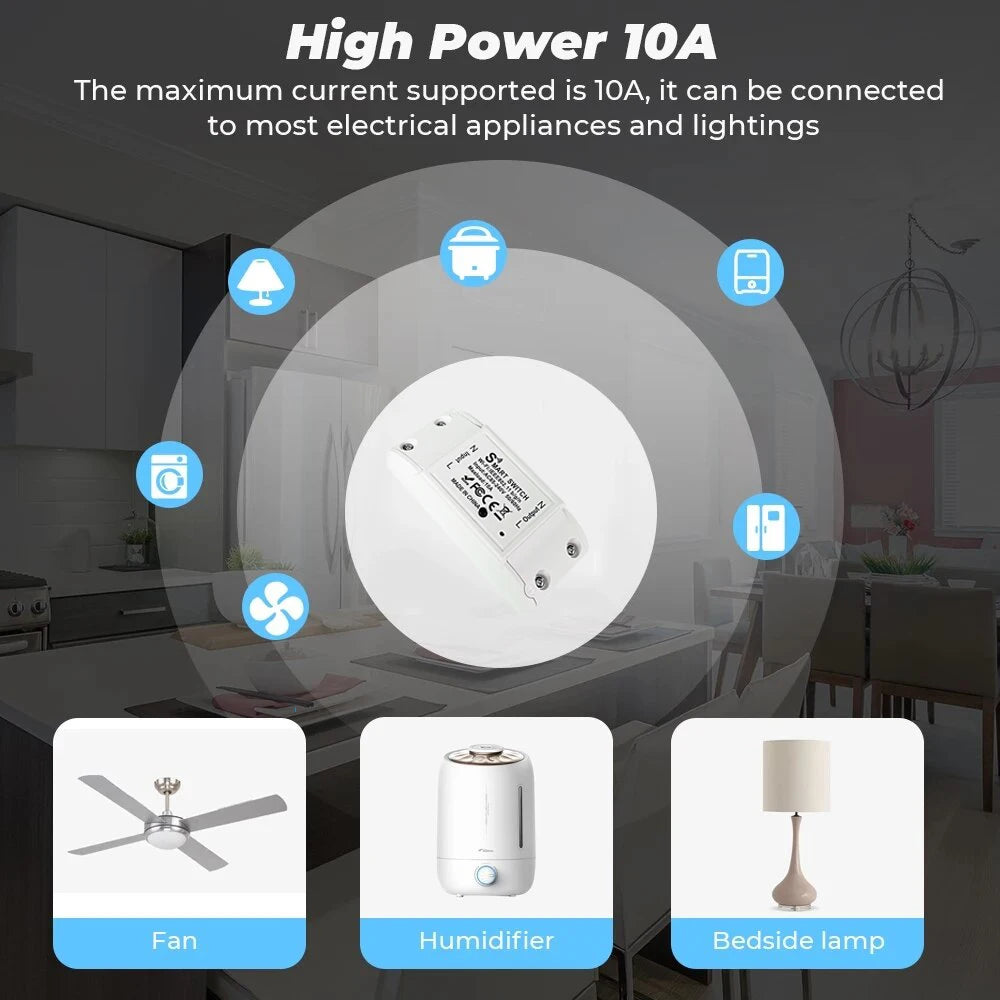 Wifi Switch Smart Home Automation Relay Module Wireless App Remote Control Timing Switch Smart Home Modification Control Relay