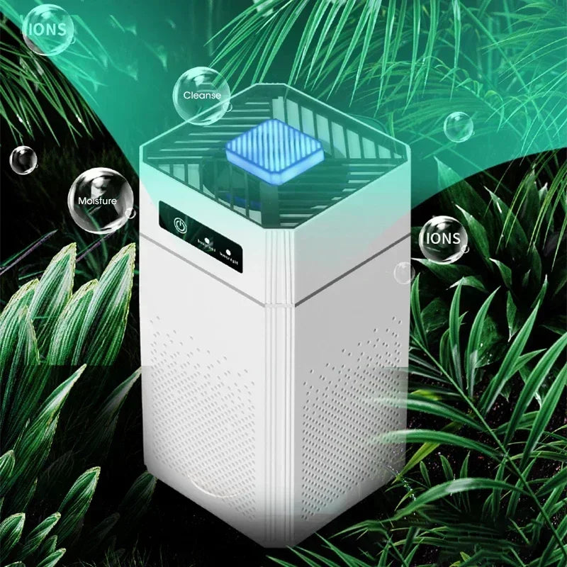 Air Purifier Smoke Odor Negative Ion Generator Air Cleaner for Household HEPA Filter Efficient Purifying Air Smart Formaldehyde