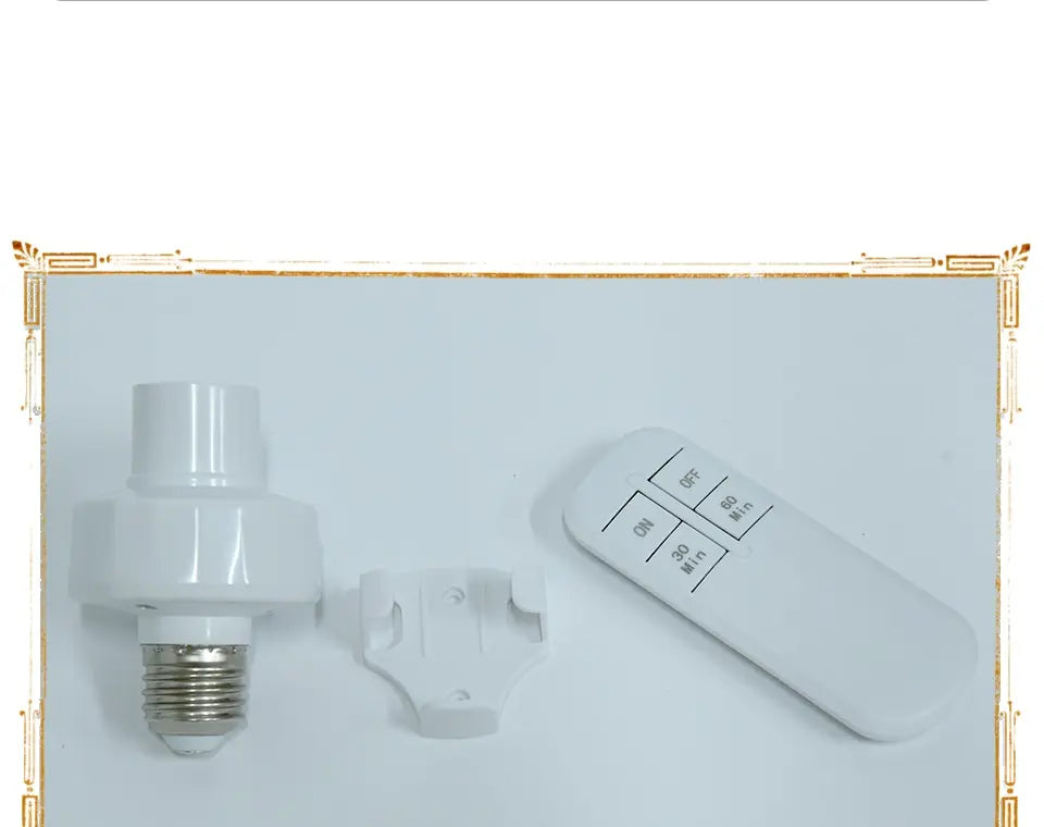 E27 Wireless Remote Control Light Socket Lamp Holder 20M Range For LED Bulbs Lamp Socket Wireless Light Switch Kit AC110V-240V