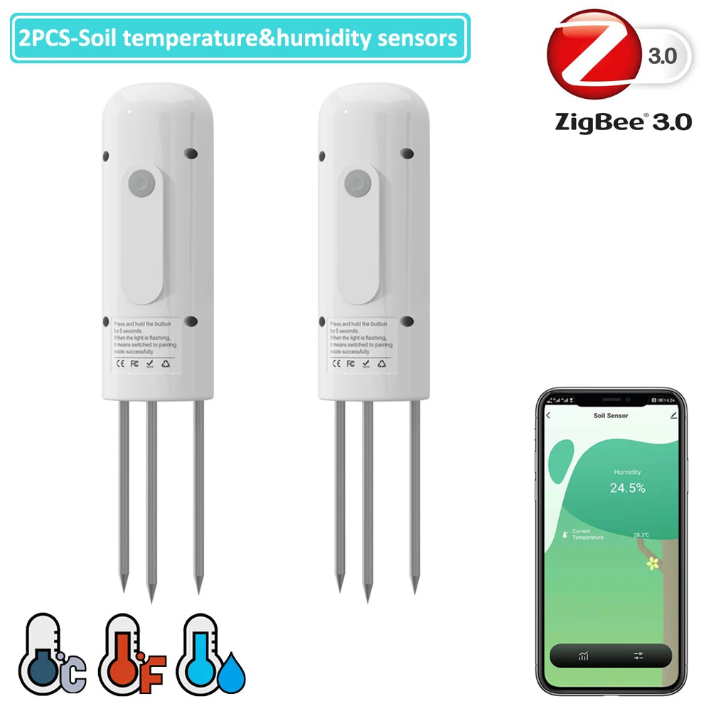 2024 NEW ZIGBEE WiFi Smart Garden Watering Timer - TUYA-Enabled Sprinkler and Drip Irrigation System with Built-in Water Flow Recorder