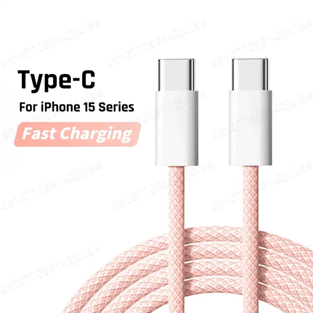NNBILI Original 60W PD Fast Charger – 6A USB-C to USB-C Cable for iPhone 15/16 Pro Max, Samsung S24, Xiaomi, and More