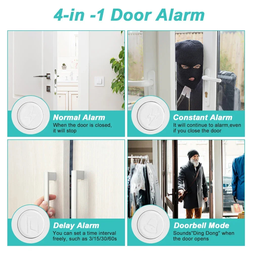 Wireless Window Door Sensor Smart Home Automation Time Delay Alarm Window Open Closed Door Security Anti-theft Sensor