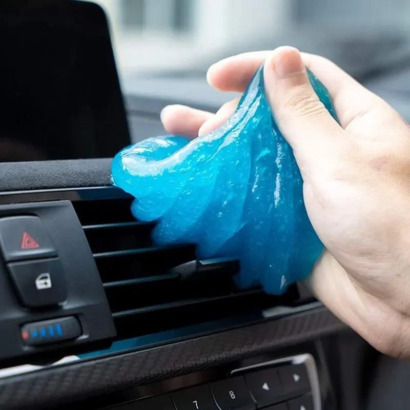 Magic Cleaning Gel for Cars and Keyboards - Reusable Dust Remover Gel for Car Interiors, Home, and Office Cleaning