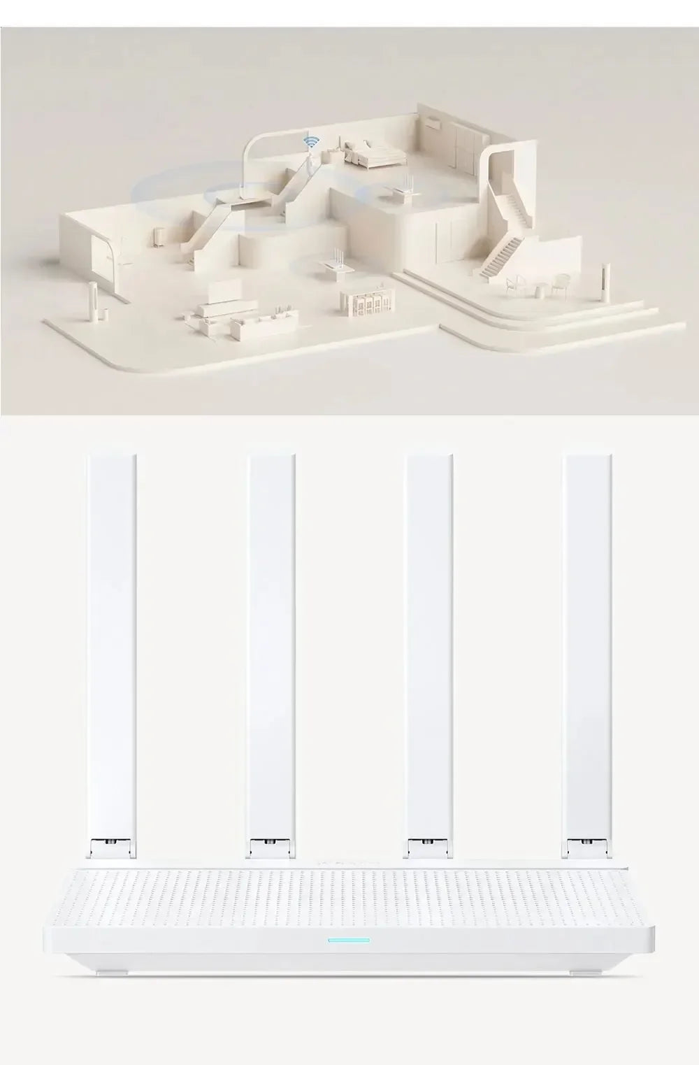 Xiaomi Router AX3000T – Dual-Band Wi-Fi 6 Mesh Networking with Gigabit Ethernet Ports, IPTV Support, Gaming Accelerator, and Signal Amplifier