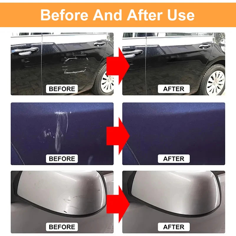 Car Scratch Remover and Polishing Paste with Sponge - Paint Repair for Smooth and Shiny Car Body