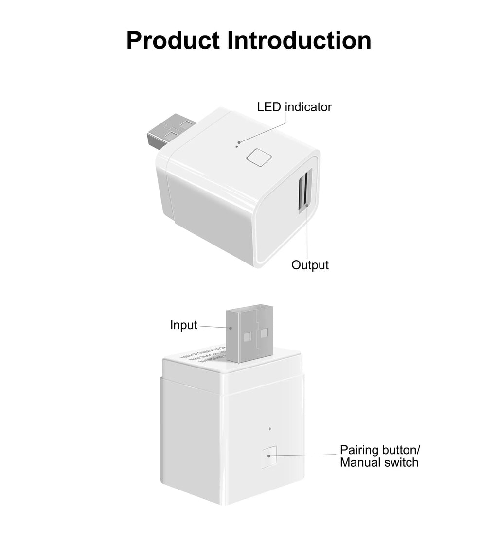 GIRIER Tuya Smart Micro USB Adaptor 5V, WiFi Wireless USB Power Adaptor, Works with Alexa Hey Google for Smart Home Automation
