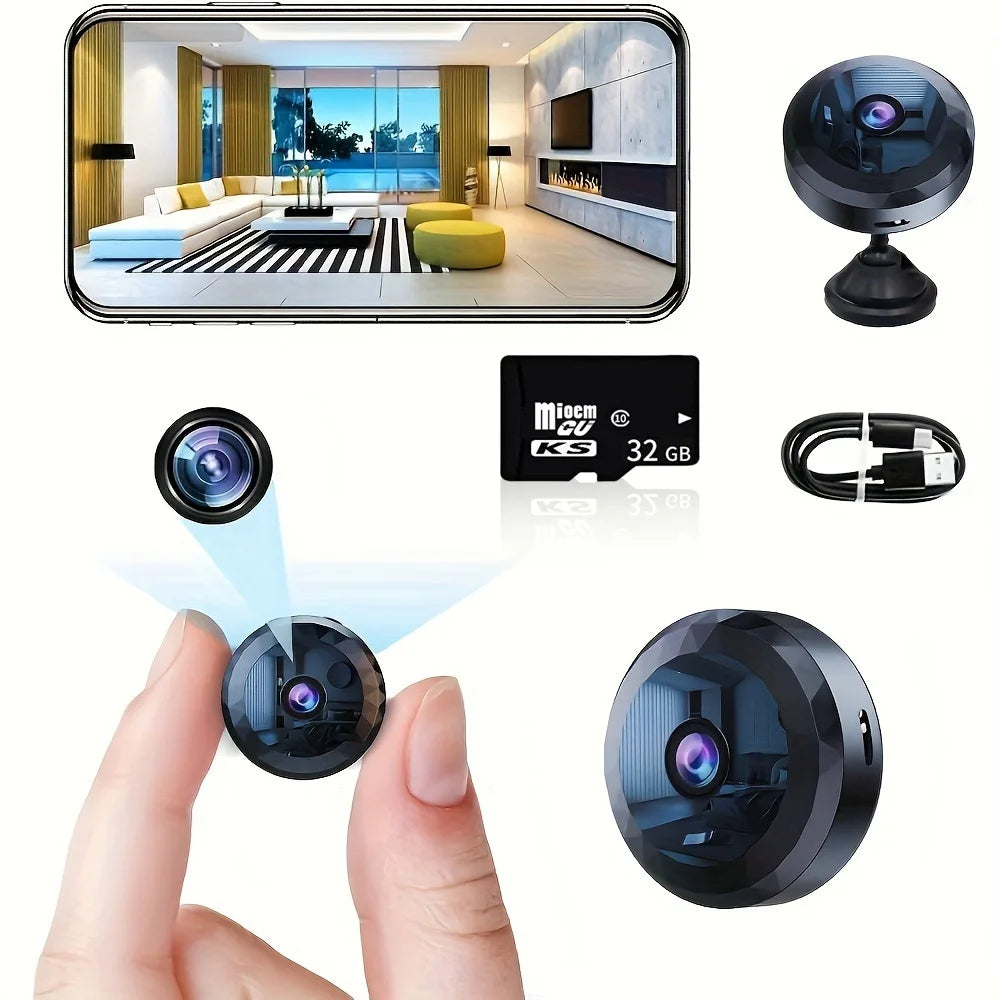 Xiaomi A11 Wireless Mini Security Camera – Compact 1080P HD Wi-Fi camera with motion detection and rechargeable battery.