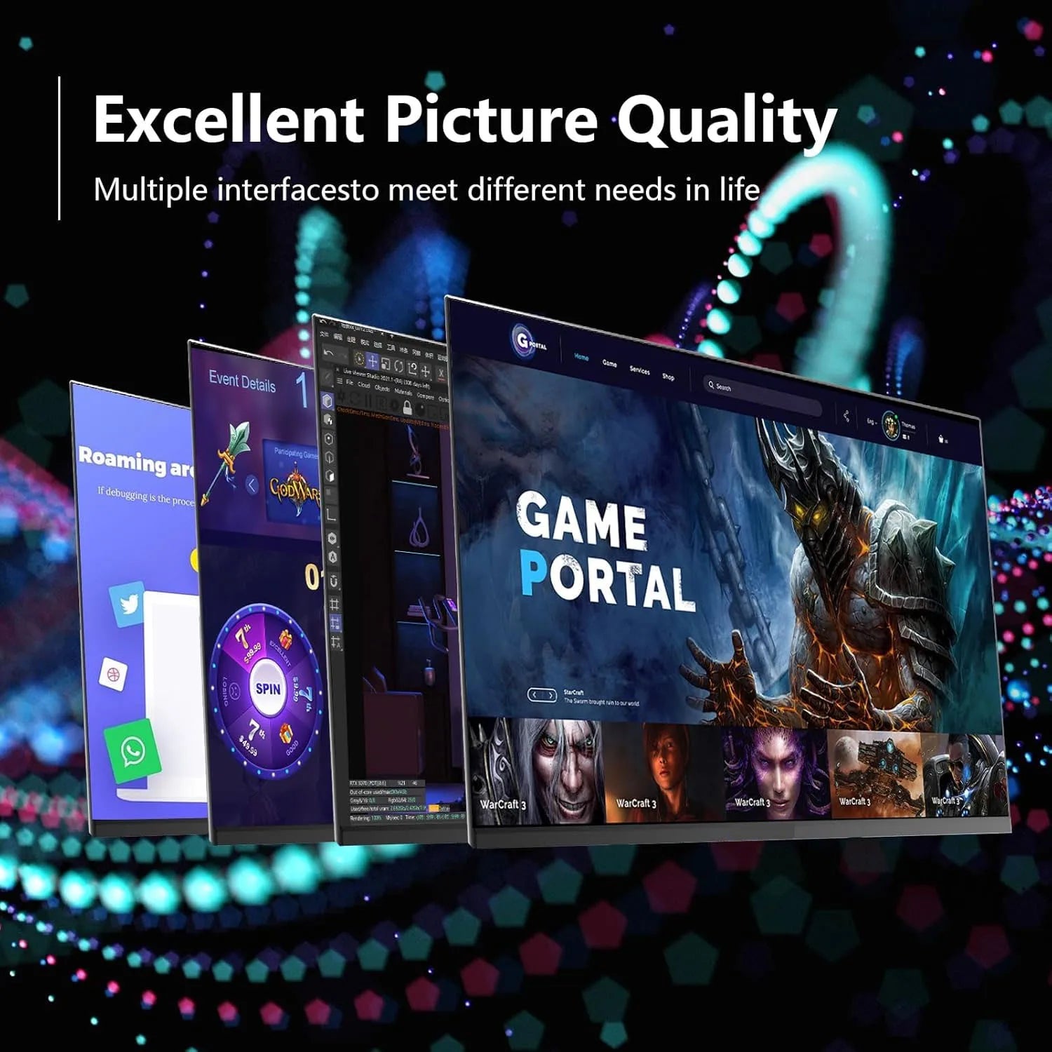 27inch 165Hz Gaming Monitor IPS 350cm/d2 Gaming Display DP HDMI FHD Desktop Ultra-thin Computer Screen Monitor