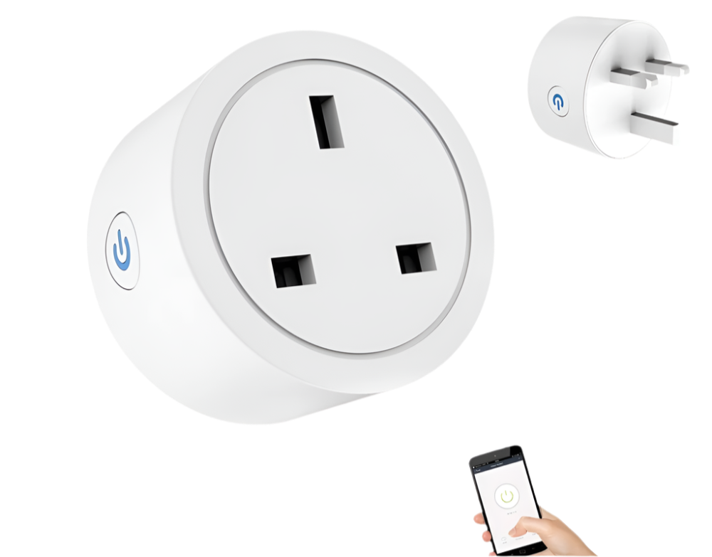 Cerhot Homekit 16A 3 Pin UK Smart Plug Wifi Plug Adapter Smart Home With apple Siri Alexa Google Timer Function Power Outlet Set