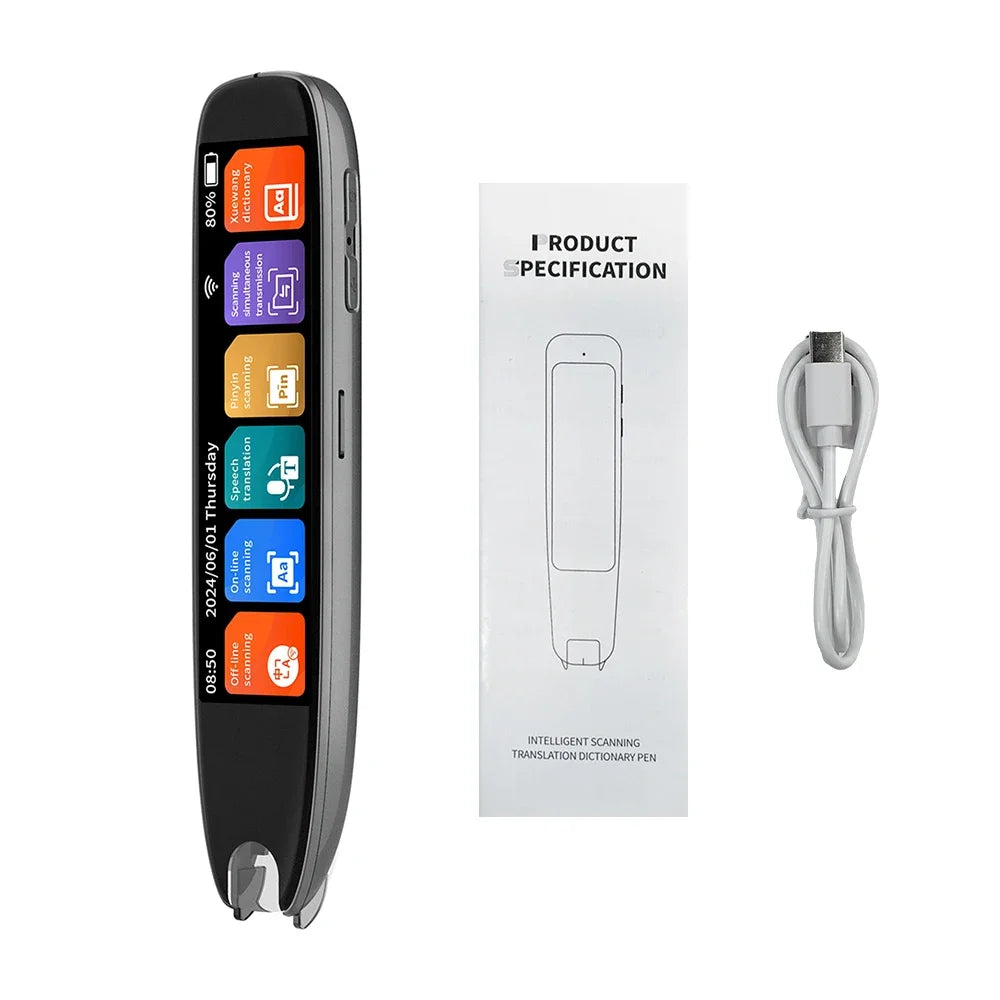 S65 Pro Smart MultifunctionTranslation Real Time Languages Translator Business Dictionary Pen Voice Scan Translator Pen