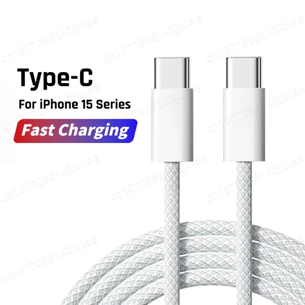NNBILI Original 60W PD Fast Charger – 6A USB-C to USB-C Cable for iPhone 15/16 Pro Max, Samsung S24, Xiaomi, and More
