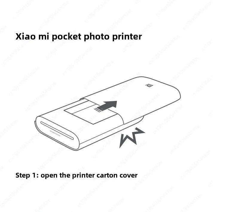 Xiaomi Mijia Pocket Photo Printer Home Portable Mobile Phone Bluetooth Connection Scan AR Photo  ID Photo Headshot Printer