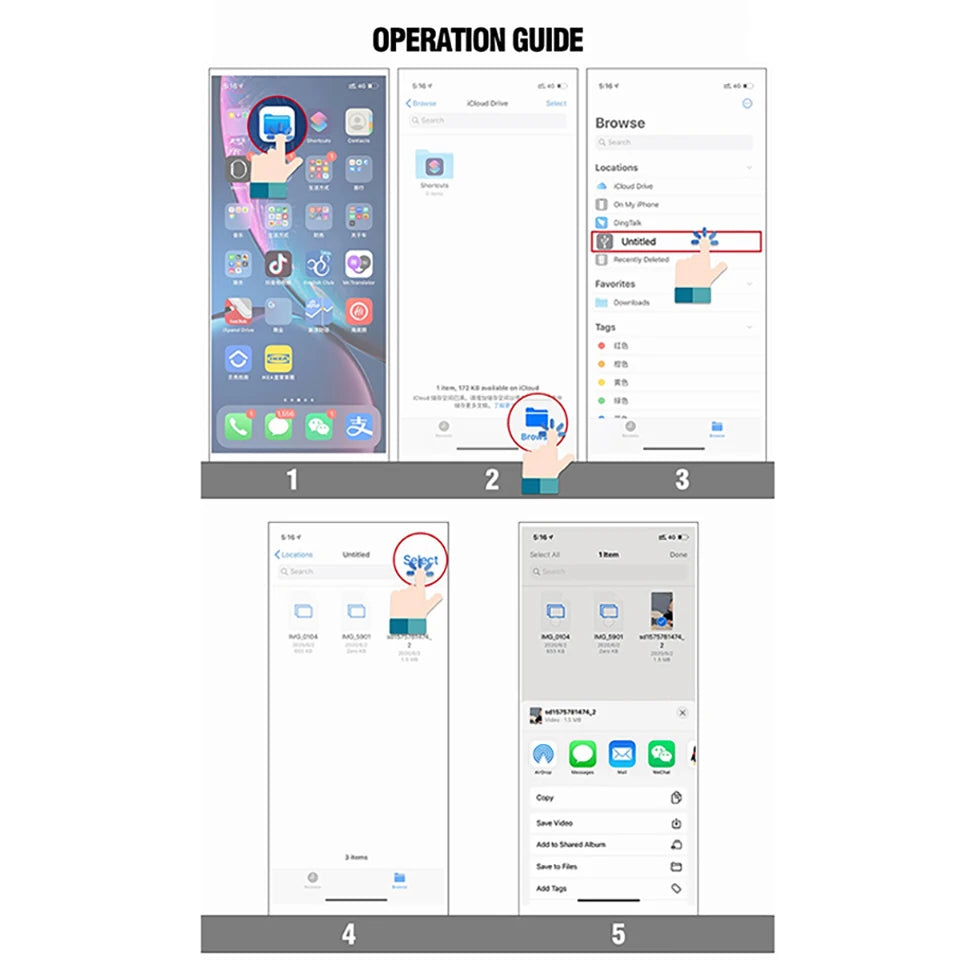 Lieve 3-in-1 SD/TF Card Reader for iPhone 14, 13, 12, 11 Pro Max, XR, XS, USB-C Camera Converter for iPad, Android, Laptop OTG Adapter