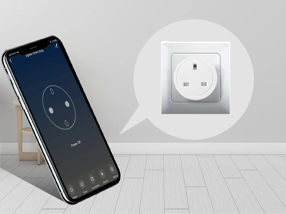 Cerhot Homekit 16A 3 Pin UK Smart Plug Wifi Plug Adapter Smart Home With apple Siri Alexa Google Timer Function Power Outlet Set