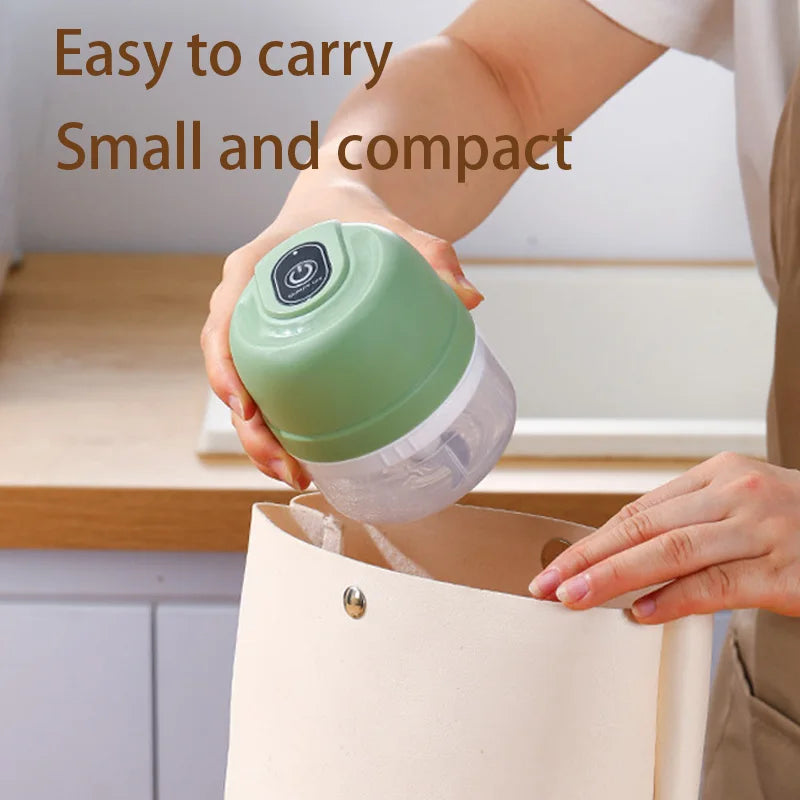 Electric Garlic Purer 100/250ML Mini Electric Garlic Chopper USB Charging Ginger Vegetable Cutter Food Chopper Kitchen Tools