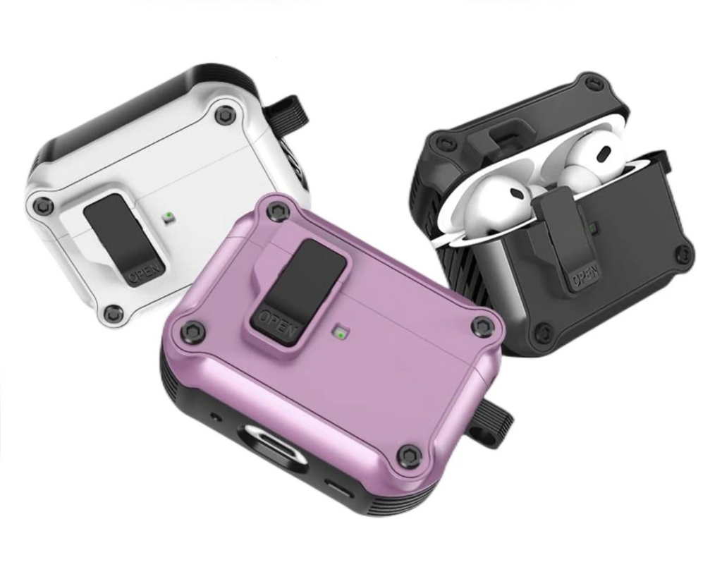 CASPTM Shockproof Case for AirPods Pro (2nd/3rd Gen) – Durable security lock cover for AirPods 3 and Pro 2 (2023).