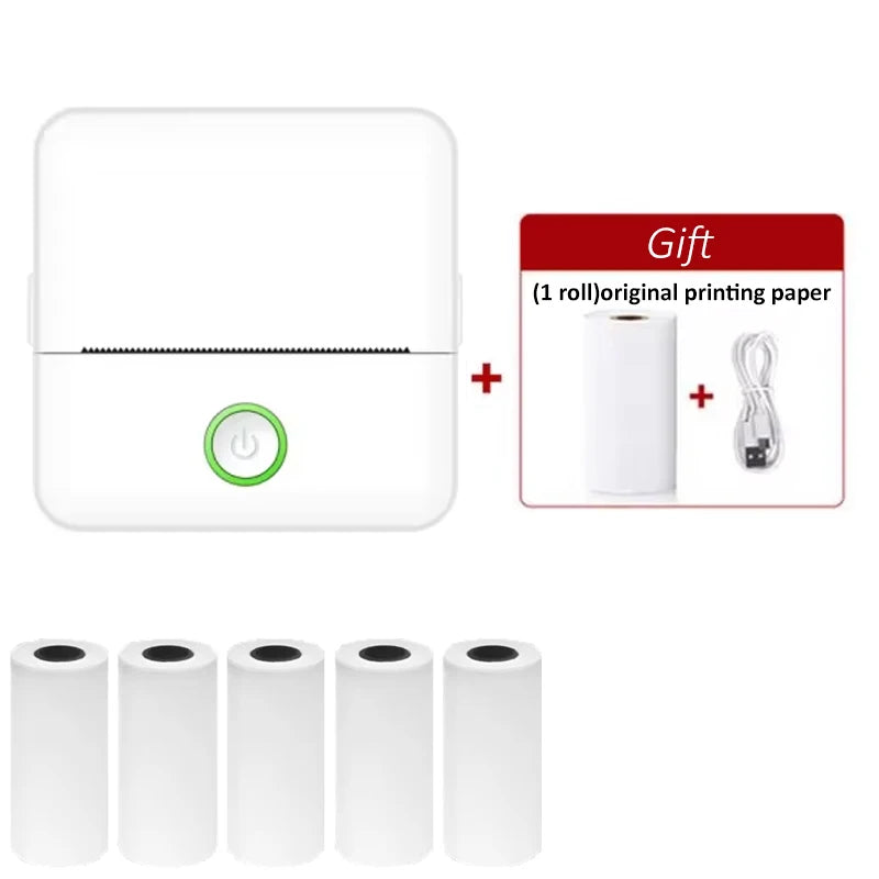 X6 mini printer portable sticker label Printer Bluetooth HD pocket thermal printer with paper for student note inkless printing