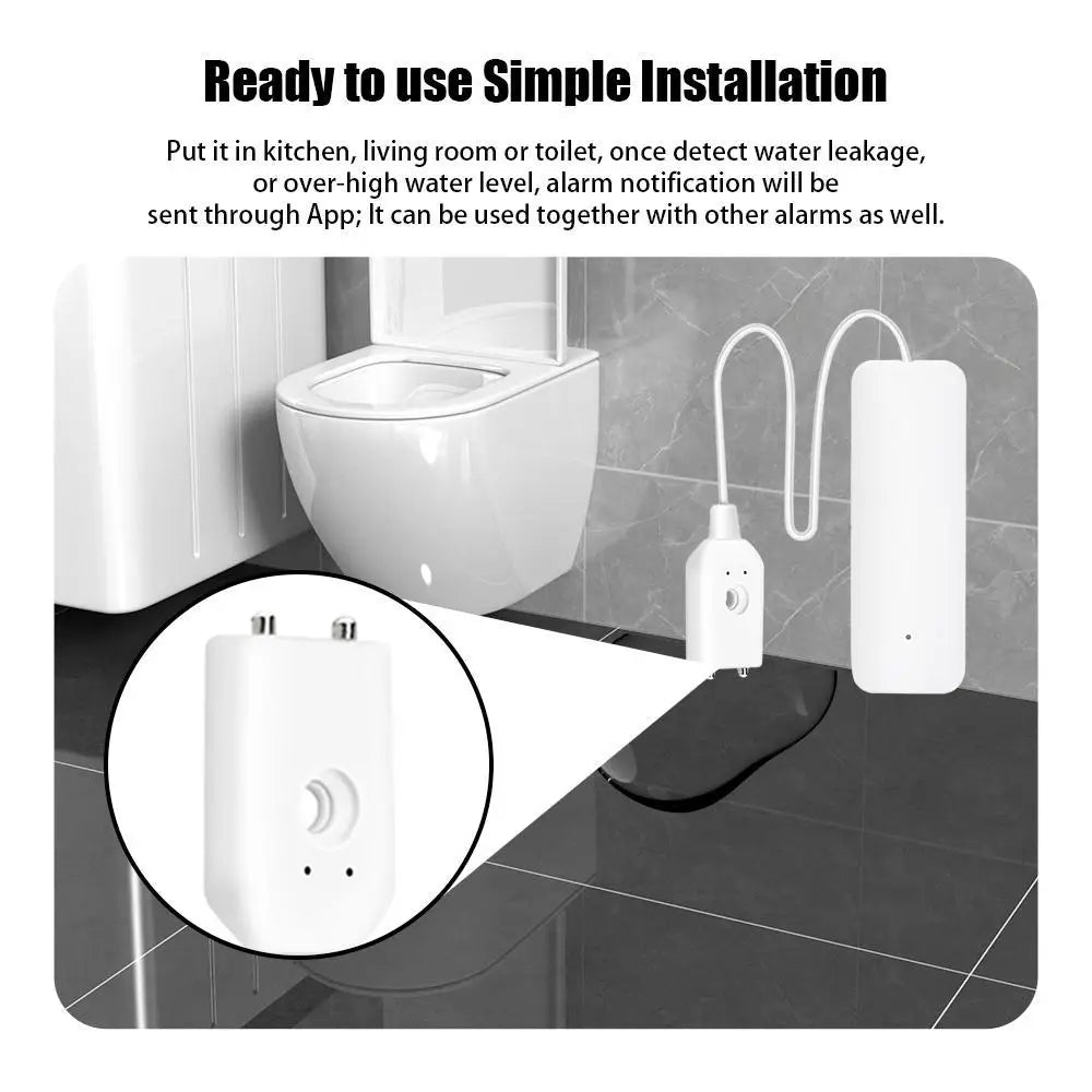 Tuya WiFi Water Leakage Sensor Flood Water Leakage Alarm Smart Home Automation Residential Security Protection Smart Life App