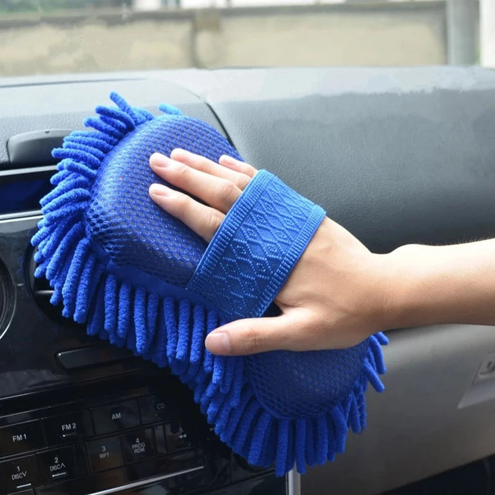 Premium Microfiber Car Wash Sponge - Scratch-Free Cleaning Tool for Cars, Floors, and Polishing - Durable, Absorbent, and Dust-Resistant