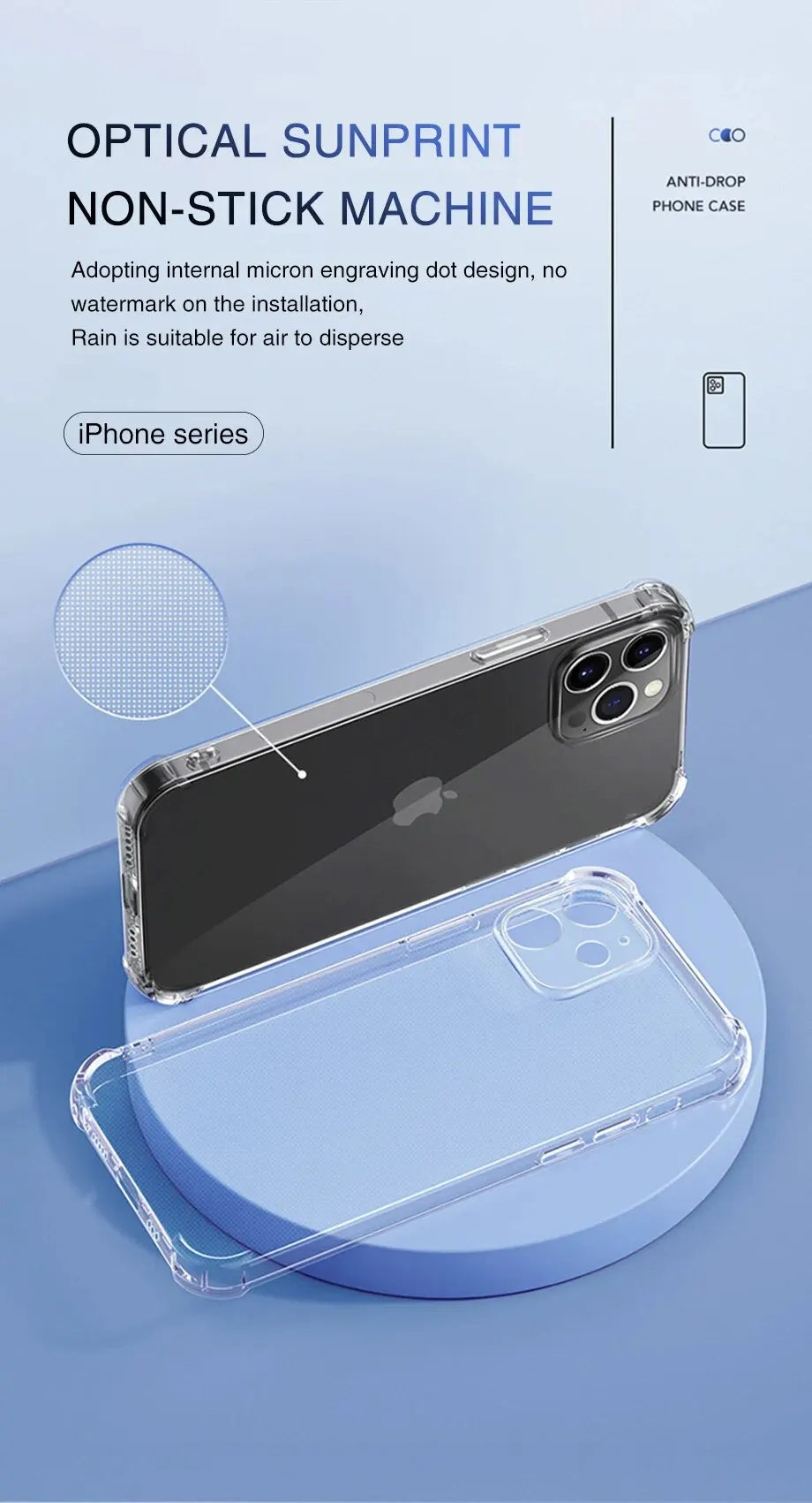 Clear Shockproof Silicone Phone Case for iPhone 15, 14, 13, 12, 11 & Pro Max | Soft TPU Bumper with Lens Protection