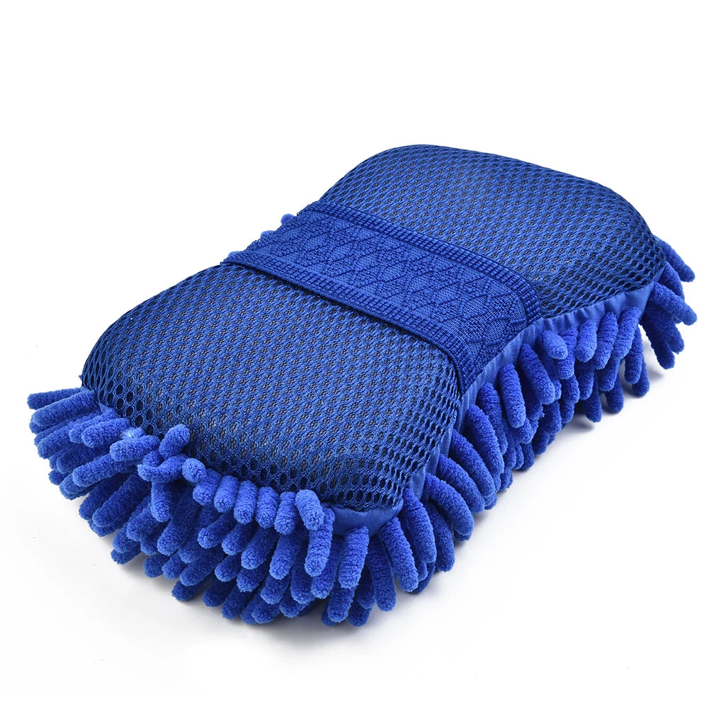 Premium Microfiber Car Wash Sponge - Scratch-Free Cleaning Tool for Cars, Floors, and Polishing - Durable, Absorbent, and Dust-Resistant